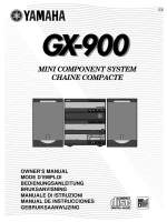 Yamaha GX-900-RDS - Owners Manual